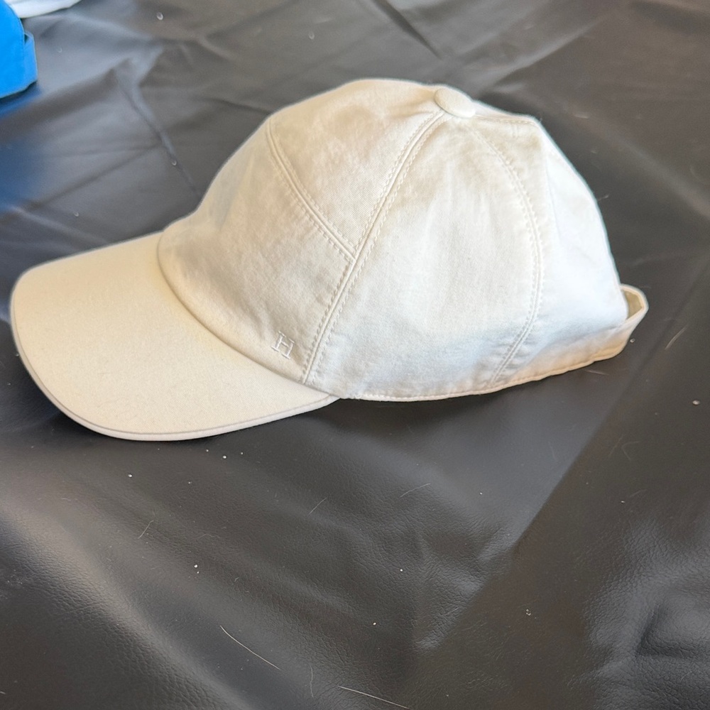 Cream Hermes Baseball Cap